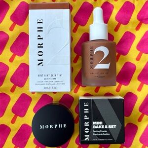 Brand New Morphe 2 Hint Hint Skin Tint Mini Bake & Set Baking Powder Translucent